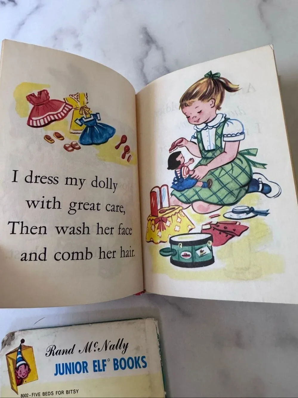 My Toys No Good Donkey 1940s vintage handbook children’s book Rand McNally